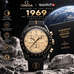 Limited edition 18K Moonshine gold Omega Mission to the Moon 1969